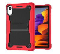 Borsa e custodia per tablet PC For Xiaomi Redmi Pad 2 Case 11 inch Released 2025, Rugged Hybrid Shockproof Rugged Protective Cases For Redmi PAD 2 11 Inch Tablet Cover With Built-in Stand(Red+Black)