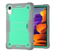 Borsa e custodia per tablet PC For Xiaomi Redmi Pad 2 Case 11 inch Released 2025, Rugged Hybrid Shockproof Rugged Protective Cases For Redmi PAD 2 11 Inch Tablet Cover With Built-in Stand(Grey+green)