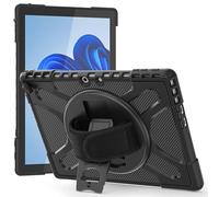 Borsa e custodia per tablet PC Tablet Case For Microsoft Surface Pro 9/10/11 13 inch 2022/2024 - Rugged Kickstand Shockproof Protective Casse W Rotate Stand,Handle Stand Bumper(Siyah)