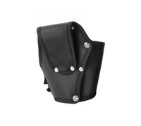 Borsa elettrica 3D in nylon ispessito con rivetto di rinforzo per trapano, cintura per utensili elettrici per punte per lavorazione del legno, custodia da 5 cm più elastico, include supporto nero (A)
