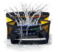 Borsa esca - Organizzatore ad estensione in rete con manico, scatola di stoccaggio delle attrezzature per la, borsa per lo stoccaggio della piastra di ferro per pesce | Borse per l'attrezzatura