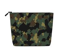 Borsa falsa della canapa dell'organizzatore cosmetico del modello del camuffamento grande, sacchetto con cerniera resistente dell'acqua per il viaggio quotidiano