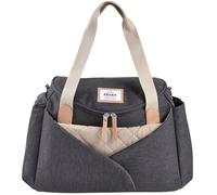 BÉABA, Borsa fasciatoio Sydney, Modulare, Grande capacità, Scomparti multipli, Spazio Cocoon, Tasca pranzo isolata, Sistema di aggancio al passeggino, Maniglie per il trasporto, Grigio scuro screziato