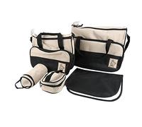 Borsa fasciatoio comfort neonato mamma set 5 pezzi grande capacità - 3 stili e vari colori opzionali