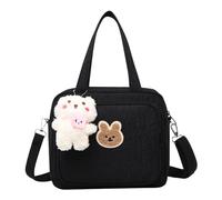 Borsa fasciatoio per Neonati, Borsa per Pannolini, Grande capacità, in Cotone, da Viaggio, Universale, per Neonati, Organizer per Mamme, Pannolini, Ragazzi, Ragazze, Nero, 1