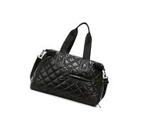 Borsa Fitness Con Grande Capacità Sacchetto Weekend Secco E Umido Agitazione Separazione Moda Sport Durante La Notte Bagagli Da Viaggio Con Secco E Bagnato Separazione Fitness, Nero , Bellezza di