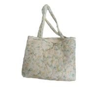 Borsa Floreale Cotone Capacità Per Donne Con Sacco A Tracolla Trapuntata Per Spalle A Assi
