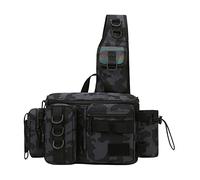 Borsa for attrezzatura da pesca Borsa for il petto Portacanna Borsa a tracolla Organizer Borsa a tracolla Borsa da pesca Borsa da pesca for uomo, donna, Trekking/1179(Color:L Size Black Pattern)