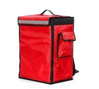 Borsa for consegna cibo Borsa portatile for consegna cibo for pizza da 42 litri Borsa termica isolata Zaino for consegna da asporto Pacchetto isolante pieghevole Borse frigo da picnic (Colore : Red) (