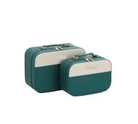 Borsa For Cosmetici In Una Custodia For Cosmetici Portatile Di Grande Capacità For Prodotti For La Cura Della Pelle (Color : Green, Size : 2 Pieces Mixed)