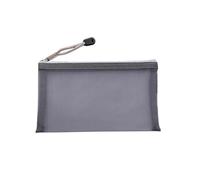Borsa for cosmetici semplice da viaggio casual for cancelleria con cerniera di grande capacità Borse for il lavaggio portatili custodia trasparente for trucco(Gray)
