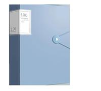 Borsa for documenti A4 Cartella for file organizer for di carta prova for contratto archiviazione multifunzionale impermeabile grande capacità Per Ufficio, Casa e Scuola(Blue)