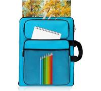 Borsa for il disegno 15x18 for lezioni d'arte for bambini, custodia for schizzi, matite da, set for l'arte Per Opere D'arte, Tela, Fotografia(Blue)