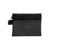 Borsa for il trucco in rete 1/6 pezzi Borse for cosmetici trasparenti Borsa da viaggio portatile Nera Piccola grande Custodia for organizer da toilette Custodia for rossetto,1 pz)(Black(s),6pcs)