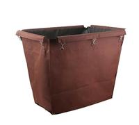Borsa For La Sostituzione Del Carrello Della Biancheria O Del Cestino Rettangolare - Borsa Di Ricambio For Il Carrello Della Lavanderia Commerciale, Fodera In Tessuto Oxford Resistente(Brown-Tapered)