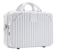 Borsa for Laptop, Valigia Combinata , Custodia Piccola con Chiusura a Chiave, Bagaglio a Mano di Grande capacità, for Documenti d'imbarco da Viaggio (Color : Pink, Size 14in)(White,34*18*26cm)