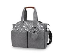 Borsa for mamma a tracolla portatile Borsa for ciuccio geometrica stampata Borsa da viaggio for mamma impermeabile all'aperto Borsa for pannolini con separazione bagnata e asciutta Organizzatore di bo