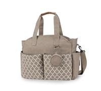 Borsa for mamma a tracolla portatile Borsa for ciuccio geometrica stampata Borsa da viaggio for mamma impermeabile all'aperto Borsa for pannolini con separazione bagnata e asciutta Organizzatore di bo