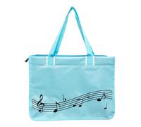 Borsa for musica for pianoforte - Borsa a tracolla in nylon con note, tasti del pianoforte, stampa di libri, borsa a tracolla, grande capacità, chiusura con cerniera, borsa a mano(K.L)