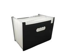 Borsa for organizer for file A4 con fisarmonica arcobaleno a 24 strati, cartella di file espandibile, carta di prova, curriculum for documenti, forniture for ufficio per i file(WHITE)