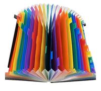 Borsa for organizer for file A4 con fisarmonica arcobaleno a 24 strati, cartella di file espandibile, carta di prova, curriculum for documenti, forniture for ufficio per i file(Rainbow)