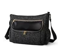 Borsa for pannolini Borsa da viaggio for mamma di grande capacità Borsa for maternità universale for passeggino for bambini Per La Raccolta Di Salviette, Pannoli(Black)