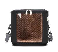 Borsa For Piccoli Animali Domestici, Trasportino Da Viaggio Portatile A Tracolla For Animali Domestici, Comoda E Traspirante, For Scoiattoli Volanti Honeybug, Porcellini D'India E Criceti.(Black,S)