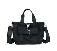 Borsa for spalla in nylon casual elegante borsetta con borsetta for tutta la partita (nero)