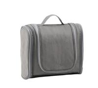 Borsa for trucco da donna impermeabile 1 pezzo con gancio appeso borsa toilette viaggio custodia pieghevole for cosmetici di grande capacità Per Viaggi(Dark Grey)