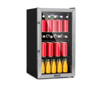 Klarstein Beersafe 84cm 98L Frigo Bibite con Porta in Vetro Argento