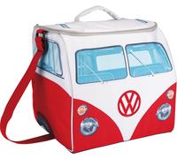 VW Collection - Volkswagen Hippie Bus T1 Camper Van Borsa termica (Fronte/Rosso & Bianco)