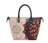 Gabs G3 Plus M Basic Borsa Zaino Trasformabile Hobo Shopper Tote Bauletto in Pelle Stampa Tripoli