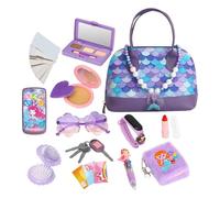 Borsa giocattolo per ragazza | borsa cosmetica trucco | gioco sensoriale interattivo per viaggio camera da letto gioco all'aperto | regalo compleanno festa famiglia scuola per ragazza 3 4 5 6 anni