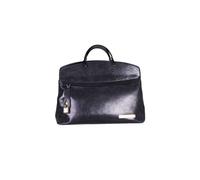 Borsa giulia in vera pelle, colore blu scuro