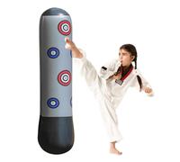 Borsa gonfiabile per bambini - Giocattolo da boxe indipendente da 63 pollici con guanti | Strumento di allenamento di arti marziali durevoli per karate, kickboxing, fitness ed esercizio fisico