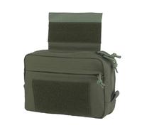 Borsa GP piccola MOLLE multiuso con fodera in passante, tasca amministrativa per attrezzatura tattica, cintura, fascia per cintura, borsa portaoggetti espansa(Green)