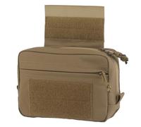 Borsa GP piccola MOLLE multiuso con fodera in passante, tasca amministrativa per attrezzatura tattica, cintura, fascia per cintura, borsa portaoggetti espansa(Brown)