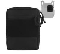 Borsa GP Piccola MOLLE Multiuso con Fodera in Passante, Tasca Amministrativa per Attrezzatura Tattica, Cintura, Fascia per Cintura, Borsa Portaoggetti Espansa(Black)