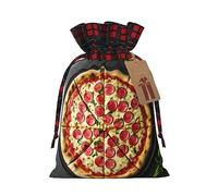 Borsa grande per pizza con coulisse, 11,9 x 17,5 cm, borsa robusta per regali e oggetti essenziali per l'uso quotidiano