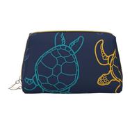 Borsa grande per trucco, Borsa per cosmetici in pelle Borsa da viaggio per articoli da toeletta Borsa per trucco, Trama di guscio di tartaruga