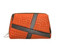 Borsa grande per trucco, Borsa per cosmetici in pelle Borsa da viaggio per articoli da toeletta Borsa per trucco, Pallacanestro Linea Nera