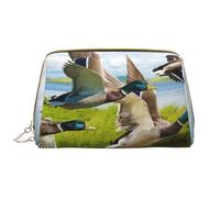 Borsa grande per trucco, Borsa per cosmetici in pelle Borsa da viaggio per articoli da toeletta Borsa per trucco, Design grande anatra