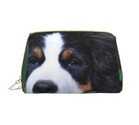 Borsa grande per trucco, Borsa per cosmetici in pelle Borsa da viaggio per articoli da toeletta Borsa per trucco, Bellissimo Bovaro del Bernese