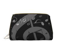 Borsa grande per trucco, Borsa per cosmetici in pelle Borsa da viaggio per articoli da toeletta Borsa per trucco, Cuore della nota musicale
