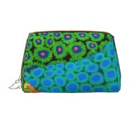 Borsa grande per trucco, Borsa per cosmetici in pelle Borsa da viaggio per articoli da toeletta Borsa per trucco, L'arte del corallo molle Zoantidi