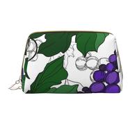 Borsa grande per trucco, Borsa per cosmetici in pelle Borsa da viaggio per articoli da toeletta Borsa per trucco, Modello dell'uva