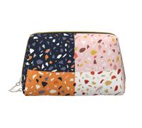 Borsa grande per trucco, Borsa per cosmetici in pelle Borsa da viaggio per articoli da toeletta Borsa per trucco, Modelli di terrazzo vettoriale senza soluzione di continuità