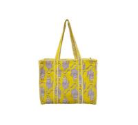 Borsa grande reversibile trapuntata 100% cotone stampa tigre shopping bag spesa