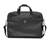 Borsa Guess GUCB15P4TK da 16" in pelle Saffiano nera con logo triangolare 4G