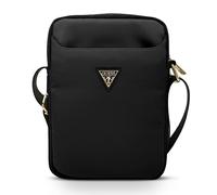 Borsa Guess GUTB10NTMLBK da 25 cm in nylon nero con logo triangolare